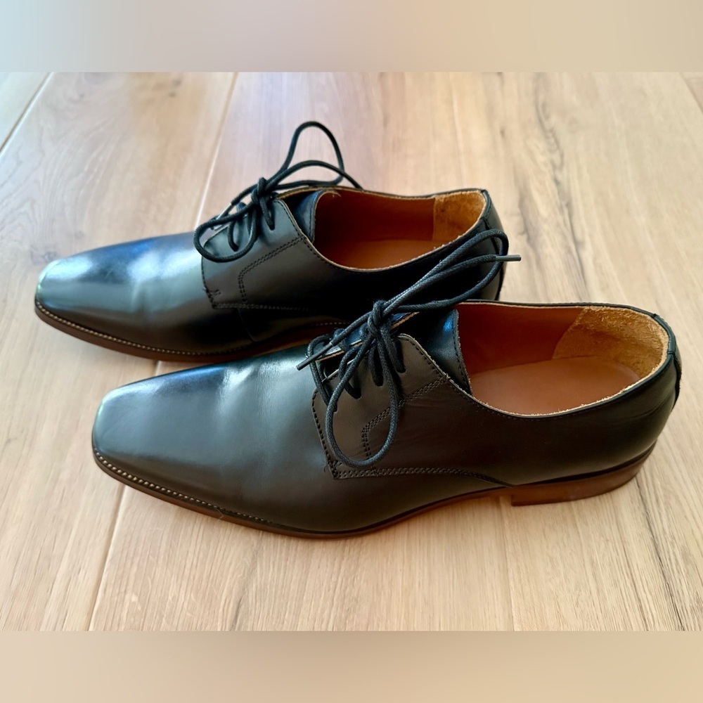 NWT Nordstrom Black Leather Men's Oxfords Size 11M
